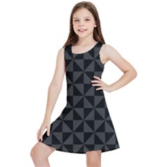 Abstraittrianglesnoir Kids  Lightweight Sleeveless Dress