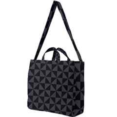 Abstraittrianglesnoir Square Shoulder Tote Bag by kcreatif