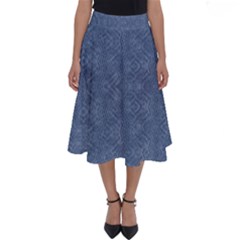 Denimeffetcolorbleu65 Perfect Length Midi Skirt by kcreatif