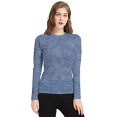 Denimeffetcolorbleu65 Women s Long Sleeve Rash Guard by kcreatif