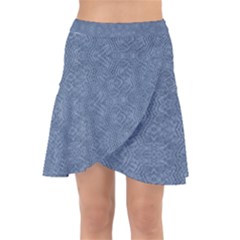 Denimeffetcolorbleu65 Wrap Front Skirt