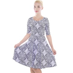 Patternformes1grise Quarter Sleeve A-line Dress by kcreatif