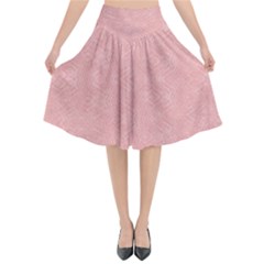 Denimeffetcolorroseclair165 Flared Midi Skirt by kcreatif