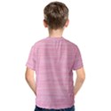 Pink knitted pattern Kids  Cotton Tee View2