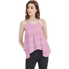 Pink Knitted Pattern Flowy Camisole Tank Top by goljakoff