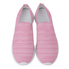 Pink Knitted Pattern Women s Slip On Sneakers by goljakoff