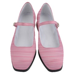 Pink Knitted Pattern Women s Mary Jane Shoes by goljakoff