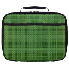 Green Knitted Pattern Full Print Lunch Bag