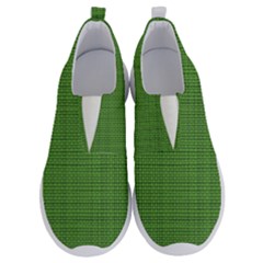 Green Knitted Pattern No Lace Lightweight Shoes by goljakoff