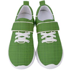 Green Knitted Pattern Women s Velcro Strap Shoes by goljakoff