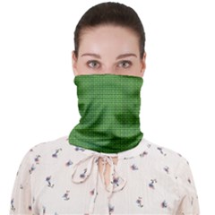 Green Knitted Pattern Face Covering Bandana (adult) by goljakoff