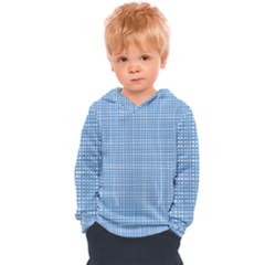 Blue Knitted Pattern Kids  Overhead Hoodie by goljakoff