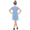 Blue knitted pattern Kids  Cross Web Dress View2