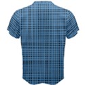 Blue knitted pattern Men s Cotton Tee View2