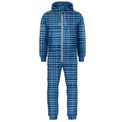 Blue Knitted Pattern Hooded Jumpsuit (men)  by goljakoff