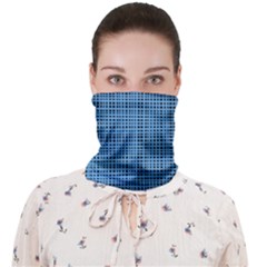 Blue Knitted Pattern Face Covering Bandana (adult) by goljakoff