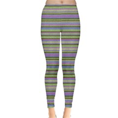 Line Knitted Pattern Leggings  by goljakoff