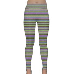 Line Knitted Pattern Classic Yoga Leggings by goljakoff