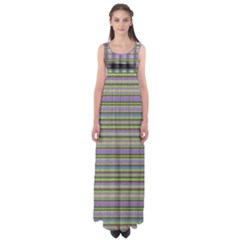 Line Knitted Pattern Empire Waist Maxi Dress by goljakoff