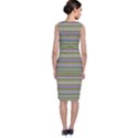 Line knitted pattern Classic Sleeveless Midi Dress View2