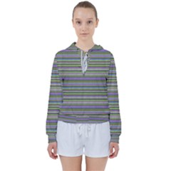 Line Knitted Pattern Women s Tie Up Sweat by goljakoff