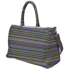 Line Knitted Pattern Duffel Travel Bag by goljakoff