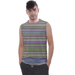 Line Knitted Pattern Men s Regular Tank Top by goljakoff