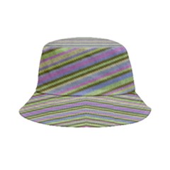 Line Knitted Pattern Inside Out Bucket Hat by goljakoff