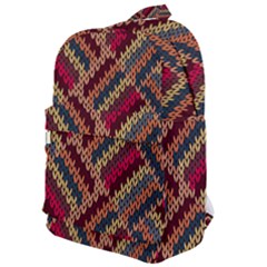 Zig Zag Knitted Pattern Classic Backpack by goljakoff