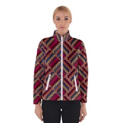 Zig Zag Knitted Pattern Winter Jacket by goljakoff