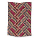 Zig zag knitted pattern Large Tapestry View1