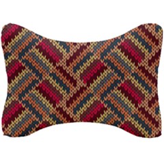 Zig Zag Knitted Pattern Seat Head Rest Cushion by goljakoff