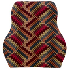 Zig Zag Knitted Pattern Car Seat Velour Cushion  by goljakoff