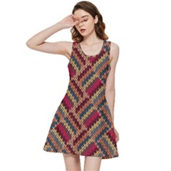 Zig Zag Knitted Pattern Inside Out Racerback Dress by goljakoff