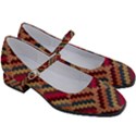 Zig zag knitted pattern Women s Mary Jane Shoes View3