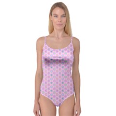 Hexagonal Pattern Unidirectional Camisole Leotard  by Dutashop