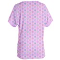 Hexagonal Pattern Unidirectional Women s Oversized Tee View2