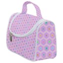 Hexagonal Pattern Unidirectional Satchel Handbag View1