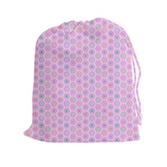 Hexagonal Pattern Unidirectional Drawstring Pouch (2xl) by Dutashop