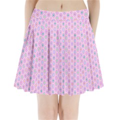 Hexagonal Pattern Unidirectional Pleated Mini Skirt by Dutashop