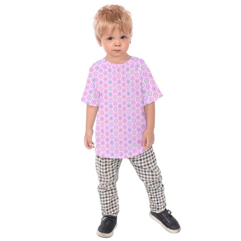 Hexagonal Pattern Unidirectional Kids  Raglan Tee by Dutashop