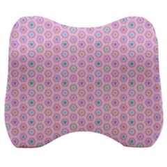 Hexagonal Pattern Unidirectional Velour Head Support Cushion by Dutashop