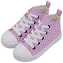 Hexagonal Pattern Unidirectional Kids  Mid-Top Canvas Sneakers View2