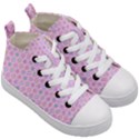 Hexagonal Pattern Unidirectional Kids  Mid-Top Canvas Sneakers View3