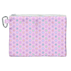 Hexagonal Pattern Unidirectional Canvas Cosmetic Bag (xl)