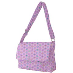 Hexagonal Pattern Unidirectional Full Print Messenger Bag (s)