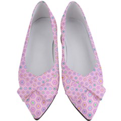 Hexagonal Pattern Unidirectional Women s Bow Heels by Dutashop