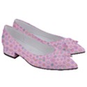 Hexagonal Pattern Unidirectional Women s Bow Heels View3