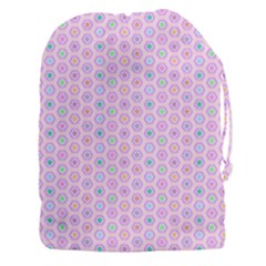 Hexagonal Pattern Unidirectional Drawstring Pouch (3xl) by Dutashop