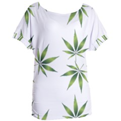 Cannabis Curative Cut Out Drug Women s Oversized Tee